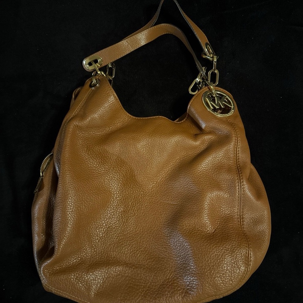 Michael Kors Tan Leather Hobo Bag
